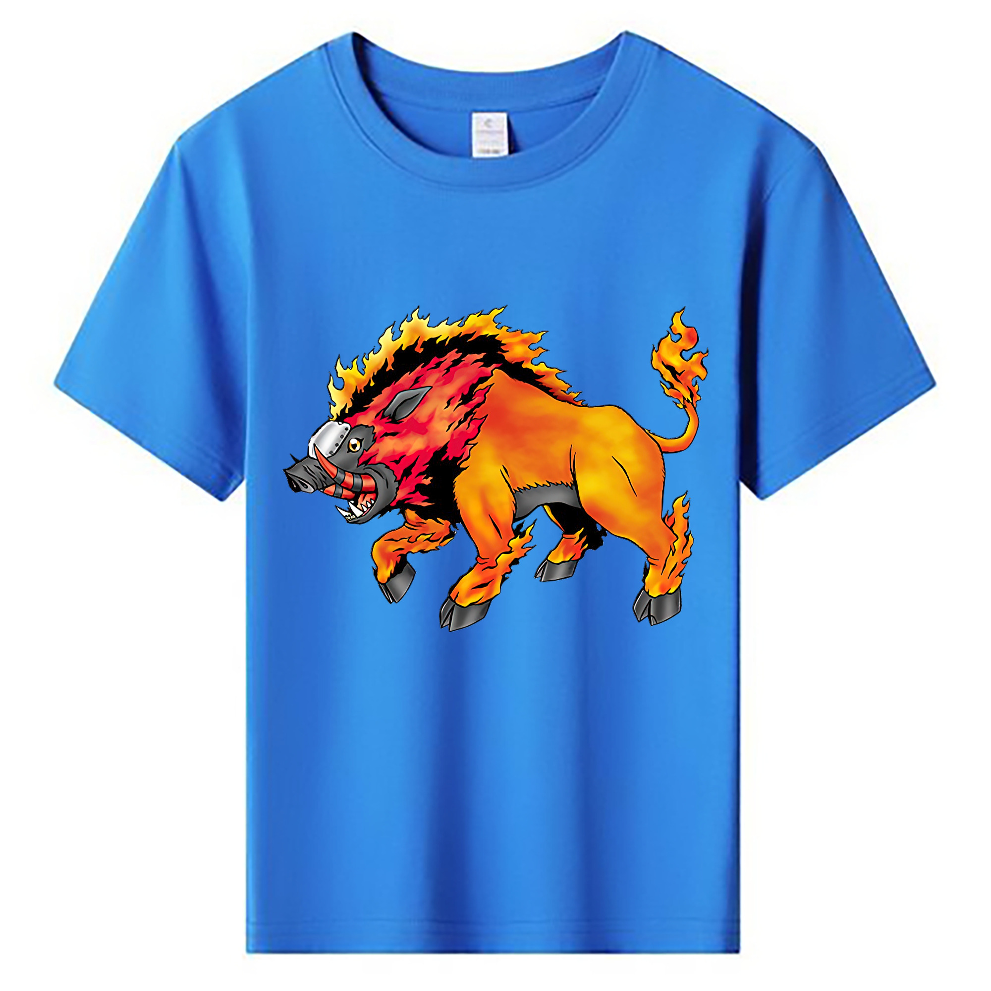 （画像用） Digimon デジタルモンスター/デジモン 綿100％キッズTシャツ（フロントプリント）